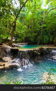 Erawan Waterfall, Kanchanaburi, Thailand.