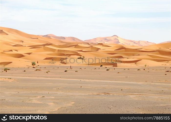Erg Chebbi desert in Morocco Africa