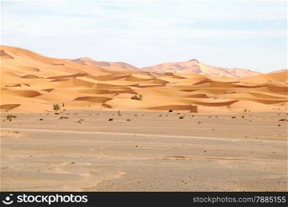 Erg Chebbi desert in Morocco Africa