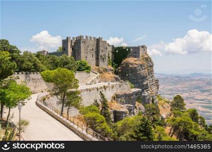 Erice, Sicily, Italy. Castello di Venere, medieval and norman castle