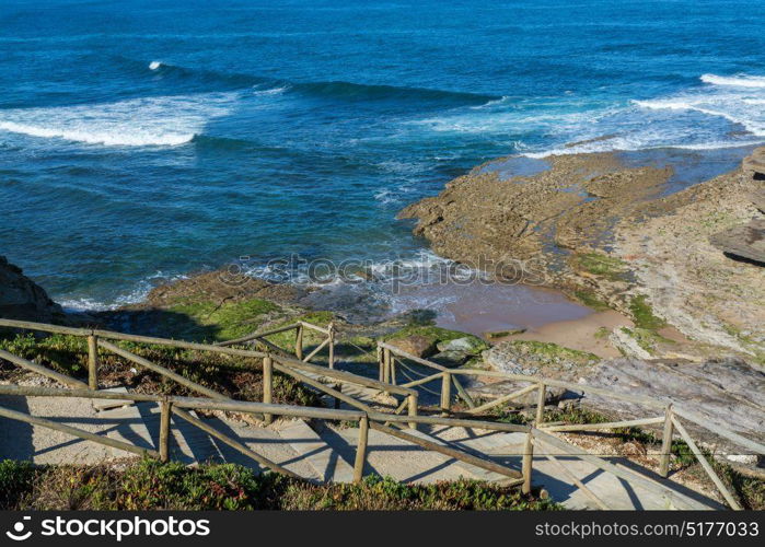 Ericeira Portugal. 04 July 2017. Empa beach in Ericeira. Ericeira, Portugal. photography by Ricardo Rocha.