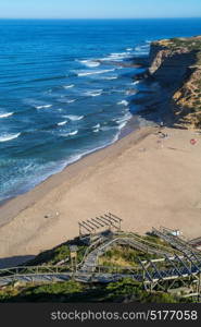 Ericeira Portugal. 04 July 2017. Ribeira Dilhas beach in Ericeira. Ericeira, Portugal. photography by Ricardo Rocha.