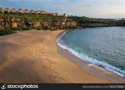 Ericeira Portugal. 13 April 2017.View of Sao Lourenco in late afternoon.Sao Lourenco beach its about 4 km of Ericeira Village. Ericeira, Portugal. photography by Ricardo Rocha.