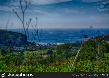 Ericeira Portugal. 13 April 2017.View of Sao Lourenco in late afternoon.Sao Lourenco beach its about 4 km of Ericeira Village. Ericeira, Portugal. photography by Ricardo Rocha.