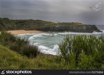 Ericeira Portugal. 15 May 2017.View of Coxos in late afternoon.Coxos beach its about 2,5 km of Ericeira Village. Ericeira, Portugal. photography by Ricardo Rocha.