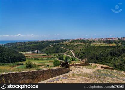 Ericeira Portugal. 19 May 2017.Zambumjal Fort near Ericeira Village is part of the second line of defense of Lisbon in the Napoleonic wars.Ericeira, Portugal. photography by Ricardo Rocha.