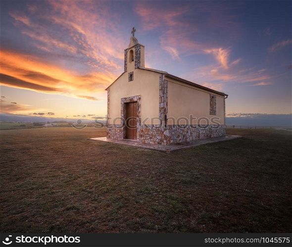 Ermita de San Lorenzo Church in Santa Gadea, Tapia de Casariego, Asturias, Spain