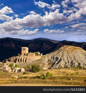 Esco village in Huesca Aragon Pyrenees of Spain