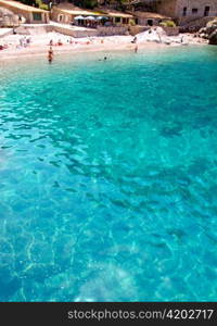 Escorca Sa Calobra beach in Mallorca balearic island from Spain