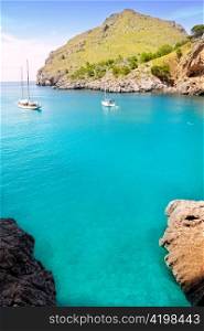 Escorca Sa Calobra beach in Mallorca balearic islands Torrent de Parlos