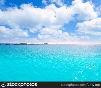 Espalmador Formentera s Alga islet sAlga in turquoise Mediterranean of spain