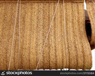 Esparto woven hemp curtain store as traditional mediterranean handcrafted