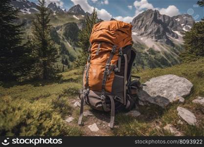 Essential Gear for Wilderness Mountain Hiking  C&ing Equipment and Accessories created by generative AI