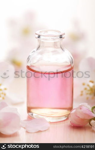 essential oil and flowers