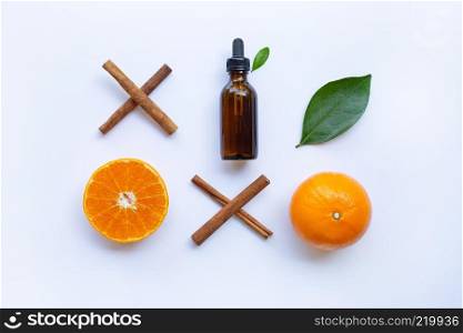 Essential oil with orange and cinnamon