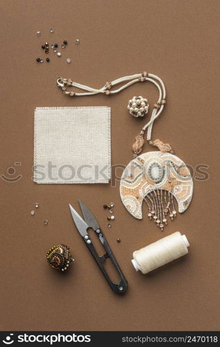 essentials bead working with scissors thread