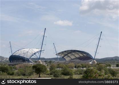 Estadio Algarve soccer stadium in the portugese area algarve