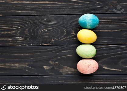 ester eggs dark background