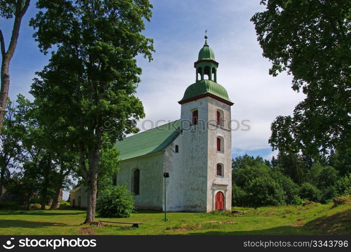 Estonia. Karksi-Nuia. Church in territory of the old castle, 14 century