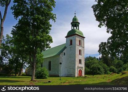 Estonia. Karksi-Nuia. Church in territory of the old castle, 14 century