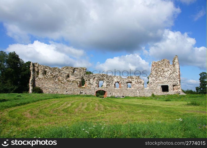 Estonia. Laiuse. Ruins of a castle . 15 century