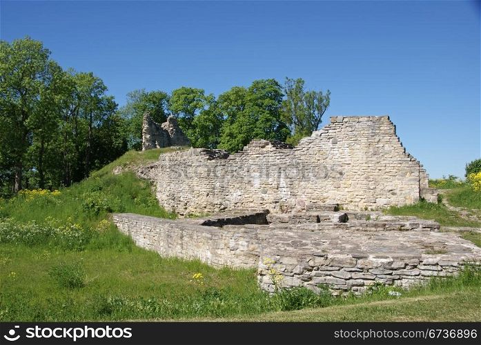 Estonia. Ruins of a castle are near to Tallinn in Lihula. 13 century