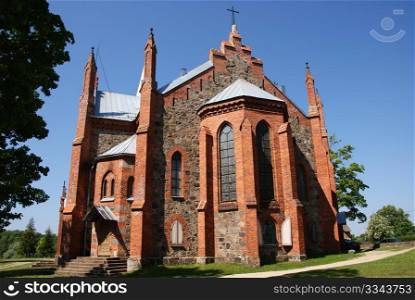 Estonia. Viljandi. Beautiful operating church
