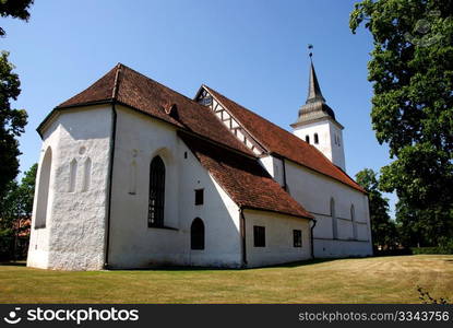 Estonia. Viljandi. Church in territory of old city