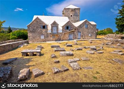 Ethno village of Skrip stone landmarks, Island of Brac, Croatia