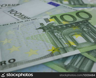 Euro banknotes background. Closeup high quality photo. Euro, the official currency of eurozone. Financial background. European money