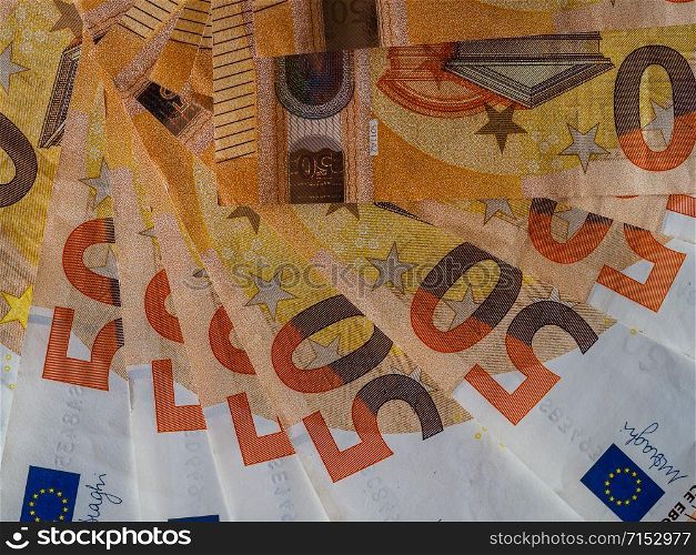 Euro banknotes money (EUR), currency of European Union. Euro notes, European Union