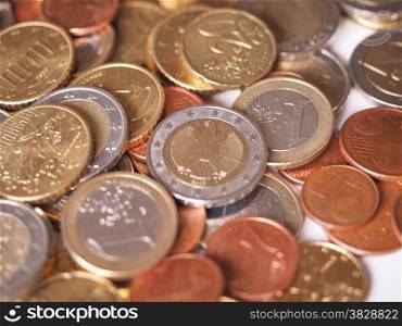 Euro coin. Euro coins currency of the European Union