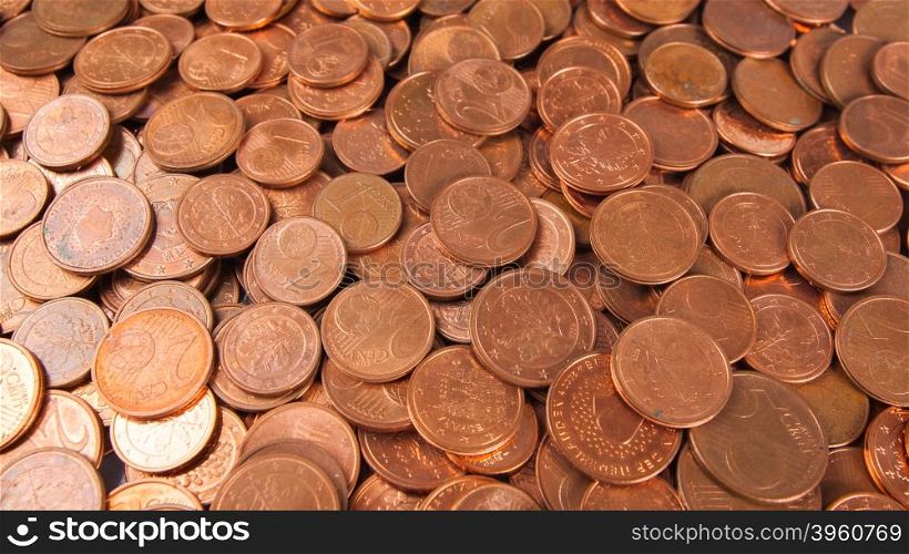 euro coin money. Coins background. euro coins. cent coins. euro cents