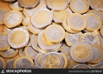 Euro Coins: 0,50, 1 and 2 euro&#xA;