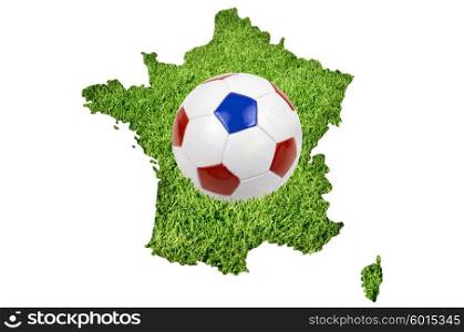 Euro cup football championat in France. Euro cup symbol