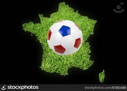 Euro cup football championat in France. Euro cup symbol