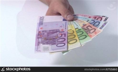Euro Geldscheine als FScher