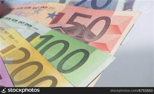 Euro Gesldscheine rausgezoomt