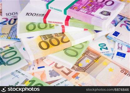 Euro Money. Cash. Euros. Business concept