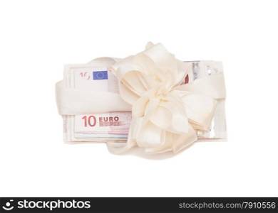 euro money gift isolated