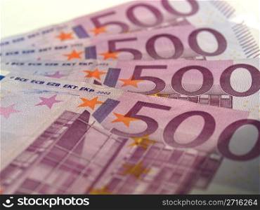 Euro note. Euro banknote (currency of the European Union)