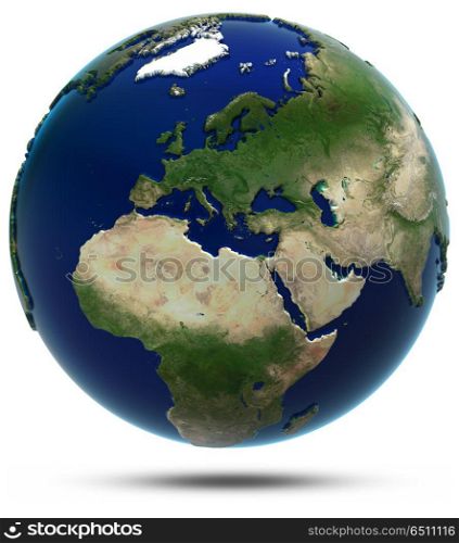 Europe and Africa. Europe and Africa. Elements of this image furnished by NASA. Europe and Africa