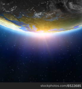 Europe defocused space background 3d rendering. Europe defocused space background. Elements of this image furnished by NASA 3d rendering. Europe defocused space background 3d rendering