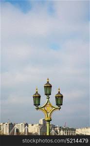 europe in the sky of london lantern and abstract illumination
