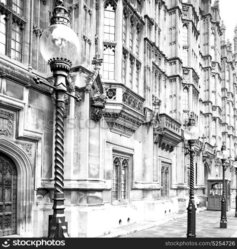 europe in the wall of london lantern and abstract illumination