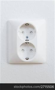 European type grounded wall socket