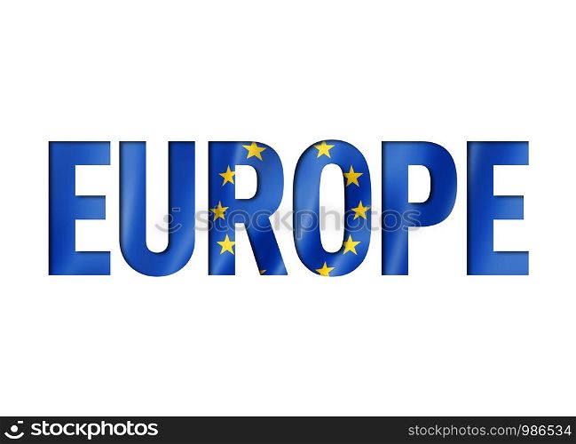 European union flag text font. Europe symbol background. European union flag text font
