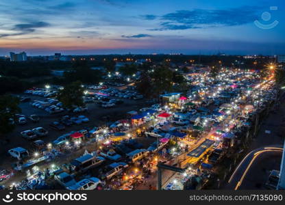 Evening light from the market.