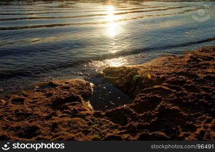 evening on the Oka river in the Tula region. evening on the Oka river in the Tula region, Russia