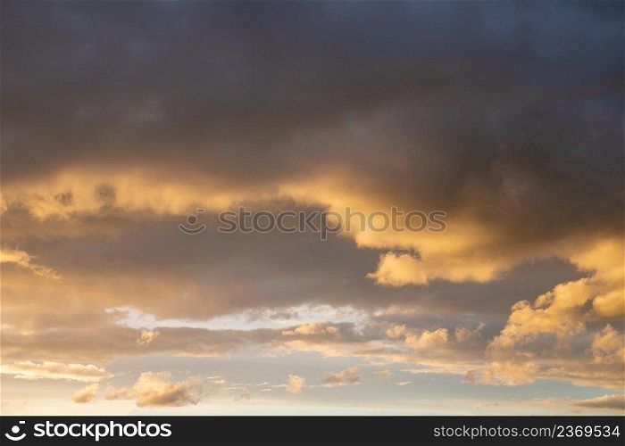 Evening sky with dramatic clouds